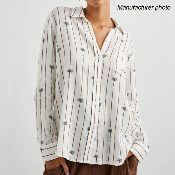 Rails Charli Stripe Palms Shirt - Picture 11 of 11